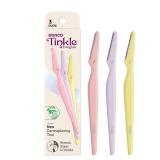 Tinkle Everglow Dermaplane Razor (3 ct), Eyebrow Razor & Face Razors for Women, Peach Fuzz Remover, Dermaplaning Tool, Stainless Steel Blades, Stocking Stuffers