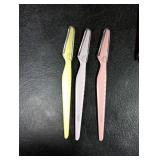 Tinkle Everglow Dermaplane Razor (3 ct), Eyebrow Razor & Face Razors for Women, Peach Fuzz Remover, Dermaplaning Tool, Stainless Steel Blades, Stocking Stuffers