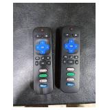 (Pack of 2) Replacement Remote Control Only for Roku TV, Compatible for TCL Roku/Hisense Roku/Onn Roku/Sharp Roku/Element Roku/Westinghouse Roku/Philips Roku Smart TVs (Not for Roku Stick and Box)