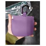 RBibei One-Hand Access Silicone Dog Treat Pouch, Small Pocket Sized Training Pouch with Pull Tab & Auto Closing Lid for Easy Pet Training & Walking (Purple)