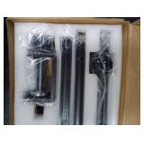 Small Backdrop Stand 3x3.3ft, Adjustable Photo Backdrop Stand Kit with 3 Clamps, Portable Background Stand Support for Parties Photoshoot, Table T-Shape Backdrop Banner Holder for Photography Paper