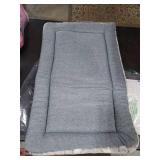 Fogkiss Dog Bed Mat, Reversible Crate Pad & Durable Dog Bed - Machine Washable Kennel Mat with Ultra Soft for Medium Dogs (Cool/Warm), 30 x 20, Grey&Star