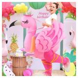 KOOY Inflatable Flamingo Costume Adult, Inflatable Costumes Women Men, Pink Flamingo Funny Suit Blow Up Costume for Adults, Party Halloween Costumes