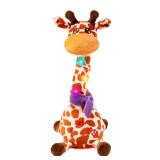 LLUKEME Dancing Talking Giraffe Toy, Stuffed Animal Baby Toy Repeating What You Say, Glowing Musical Electronic Giraffe Gifts for Toddlers 1-3 Years Old, Easter Gift for Kids (New Giraffe)