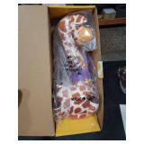 LLUKEME Dancing Talking Giraffe Toy, Stuffed Animal Baby Toy Repeating What You Say, Glowing Musical Electronic Giraffe Gifts for Toddlers 1-3 Years Old, Easter Gift for Kids (New Giraffe)