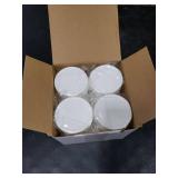 2 Dozen Regular Mouth Lids Mason Jar Lids Plastic Storage Caps for Mason Canning Jars and More, Standard, Dia 70mm, White