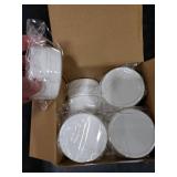 2 Dozen Regular Mouth Lids Mason Jar Lids Plastic Storage Caps for Mason Canning Jars and More, Standard, Dia 70mm, White