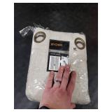 jinchan Linen Curtain 96 Inches Long for Sliding Glass Door, Farmhouse Semi Sheer Ceiling Curtain Living Room Light Filtering Grommet Farmhouse Rustic Beige Drape, 100 x 96, 1 Panel