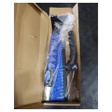 HEEYA Car Scraper with 12.6 Inch Large Brush Head, Extendable Snow Scraper for Windshield Window, Snow Brush and Ice Scraper for SUV Truck Automobile Vehicle - Blue