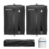 YEEKORO Vacuum Bag for Travel, Professional IPX8 Waterproof Reusable Vacuum Compression Bags for Travel Suitcases, Durable Space Saver Bag(2 PACK,With Pump)