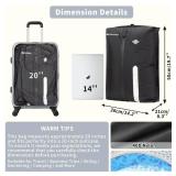 YEEKORO Vacuum Bag for Travel, Professional IPX8 Waterproof Reusable Vacuum Compression Bags for Travel Suitcases, Durable Space Saver Bag(2 PACK,With Pump)