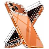 ivoler 3-in-1 Clear Case Designed for iPhone 17 Pro 6.3