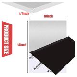 6061 Aluminum Sheet Plate, 10 x 14 x 1/4 Thickness Heavy Duty Aluminum Sheets Plates with Protective Film, Rectangle Aluminum Plate Solid Metal Sheet Plate for DIY Projects Base Plate