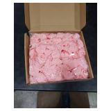 INSUNSIX Artificial Rose Flowers,100 pcs Foam Rose Flowers Bulk Peach Fake Flower Heads for DIY Crafts Wedding Bouquets Rose Wall Kissing Balls Bridal Shower Party Decorations(Peach)