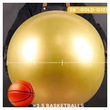 PartyWoo Metallic Gold Balloons 4pcs 36 Inch Extra Large Big Jumbo Giant Chrome Gold Latex Helium Balloons for Graduation Baby Shower Birthday Bachelorette New Year Party Decorations Gold-G101