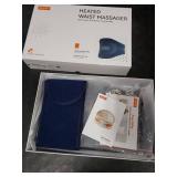 IKEEPFIT Portable Heating Pad for Back, Cordless Wearable Heat Belt with Massager for Lower Back Pain Relief, Battery Powered 8000 mAh Rechargeable, MAXwarm 3.0, Gift for Women Men 90-310 lbs