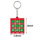 Hicarer 16 Pcs Tic Tac Toe Game Party Favor Goodie Bag Stocking Stuffer Kids 8-12 Tic Tac Toe Keychain Classroom Prize Puzzle Game Birthday Party Gift for Boy Girl Valentine