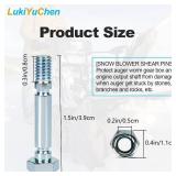 303160355P / 303160355 Snow Blower Shear Pins and Nuts Replacement for Power-Smart Snowblower (6/Pack)