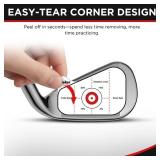 IJEKER Left-Handed Golf Impact Tape Mixed Club Training Set, Instant Swing Feedback Stickers, Durable & Residue-Free for Precision Practice