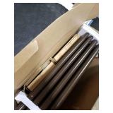 TONIAL1 Inch Double Curtain Rods for Windows 66 to 120 Inches (6-12ft), Heavy Duty Decorative Drapery Rod for 32 to 144 Inches (5.75-11.7ft) with Classic Cap Finial, Bronze