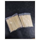 6 Natural Bamboo Skewers for BBQ,Appetiser,Fruit,Cocktail,Kabob,Chocolate Fountain,Grilling,Barbecue,Kitchen,Crafting and Party. F=4mm, More Size Choices 8/10/12/14/16/17.5/30/36(200 PCS)