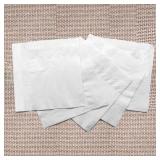 200 Count Napkins 2 Ply Plain White Beverage Napkins Disposable Four Fold Cocktails Paper Napkins 4.9 X 4.9 folded for Party and Every Day Use