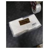 200 Count Napkins 2 Ply Plain White Beverage Napkins Disposable Four Fold Cocktails Paper Napkins 4.9 X 4.9 folded for Party and Every Day Use