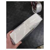 200 Count Napkins 2 Ply Plain White Beverage Napkins Disposable Four Fold Cocktails Paper Napkins 4.9 X 4.9 folded for Party and Every Day Use