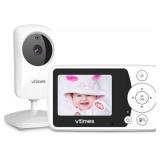 VTimes Baby Monitor No WiFi 2.4 Screen, Video Baby Camera Monitor Night Vision, 1000ft Range, 2X Zoom, Ideal for Elderly Pet (NO Charging Plug)