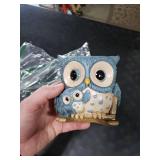 Saysmile Unique Owl Plant Pots Indoor, Cute Small Succulent Pots with Drainage Hole, Rocking Chair Planters for Outdoor Indoor Plants, Resin Flower Pot for String of Pearls, Gift Ideas for Mother