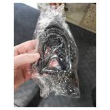 Sfee Ice Cleats Ice Grippers for Shoes and Boots, Crampons Traction Cleats for Walking on Snow and Ice Anti-Slip Flexible Footwear Snow Grips for Walking Climbing Hiking Jogging with 2 Straps