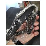 Sfee Ice Cleats Ice Grippers for Shoes and Boots, Crampons Traction Cleats for Walking on Snow and Ice Anti-Slip Flexible Footwear Snow Grips for Walking Climbing Hiking Jogging with 2 Straps