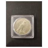 1922 Peace Dollar Coin 90% silver in protective capsule