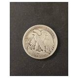 1943 Walking Liberty Half Dollar Coin 90% Silver
