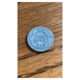 1912 Barber Dime Coin 90% Silver