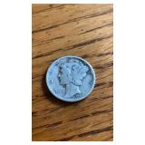 1942-D Mercury Dime US Silver Coin 90% Silver