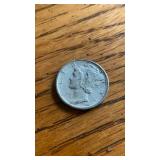 1944-S Mercury Dime US Silver Coin 90% Silver