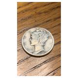 1944 Mercury Dime US Silver Coin 90% Silver