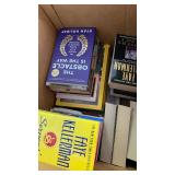 Lot of mixed books (25+) includes vintage books, National Geographic magazines, the obstacle is the way by Ryan Holiday, books by Faye Kellerman, and more