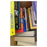 Lot of mixed books (25+) includes vintage books, National Geographic magazines, the obstacle is the way by Ryan Holiday, books by Faye Kellerman, and more