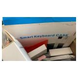 Mobile devices accessories lot - Includes Tablet Smart Keyboard Case, cell phone lanyard, Phone Holder, cases and more