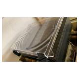 Lot of unpicked items includes American Craftsman by Stanley Flatware Set, Vynil record player, and more