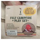 Felt Campfire Play Set with Marshmallow Roasting