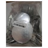 Blank Button Making Supplies Round Badge Parts Metal Pin Badge Kit for Button Maker Machine, Including Metal Shells Back Cover and Clear Film(3 Inch, Silver) - Retail: $35