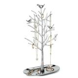 Branch Jewelry Rack with metal tray, Luxury color, Tree Tower Rack Hanging Organizer for Ring Earrings Necklace Bracelet, Suitable for living rooms, bathrooms, offices, etc. - Retail: $23