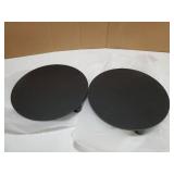 Black Round Pedestal Riser Board 7 Inch 2-Pack, Decorative Acrylic Display Stand for Home and Kitchen Counter DÃ©cor, Waterproof Display Tray for Plants and Bathroom - Retail: $20