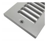 HVAC Premium 2 x 10" [Duct Opening] Toe Kick Vent Grille - HVAC Register Cover [Outer Dimensions: 3.5 X 11.5] - Grey - Retail: $9"