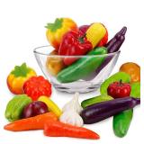 Liberty Imports 24 PCS Realistic Artificial Fake Vegetables Lifelike Decorative Foam Food Set Faux Veggies for Home, Kitchen, Decor Set Photo Props - Retail: $27