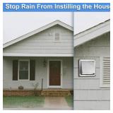 4 Inch Outside Dryer Vent Cover Walls External Extractor Fan Cover Outdoor Exhaust Vent Cap Stainless Steel Dryer Wall Vent Cushioned Non Return Flap with Sealing Gasket (Silver) - Retail: $24