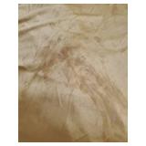 6FT Gold Satin Tablecloths for Rectangle Tables - Shiny Spandex Party Table Cover with Pleated Table Skirt, No-Wrinkle & Glossy Wedding Tablecloth One-Piece for Birthday Baby Shower Banquet Ceremony (